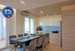 nowoczesna, zabudowana kuchnia w luksusowym apartamencie do sprzedaży Wrocław