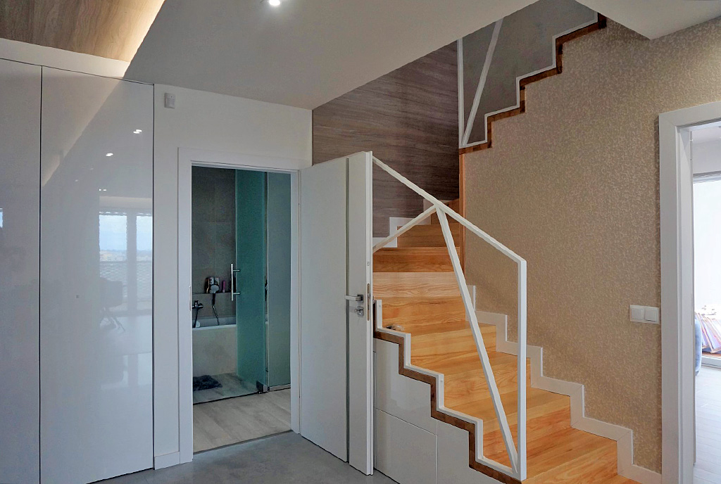 designerskie wnętrze z 2 poziomami w luksusowym apartamencie na sprzedaż Wrocław