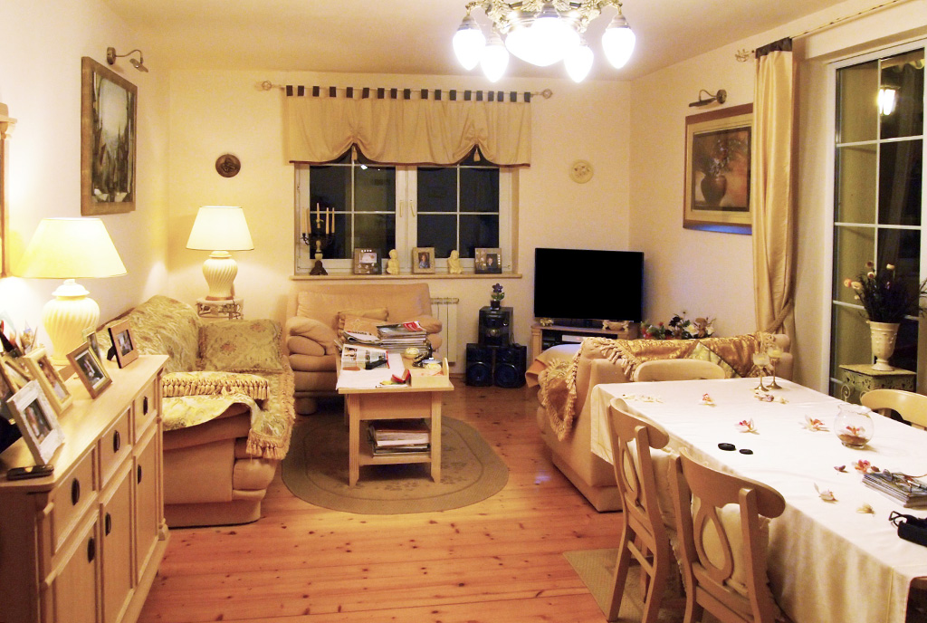 salon w ekskluzywnej rezydencji do sprzedaży Mazury
