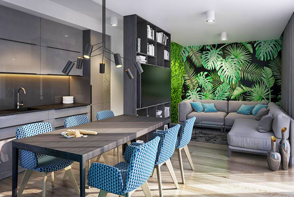 prestiżowe wnętrze ekskluzywnego salonu w luksusowym apartamencie do sprzedaży Kraków