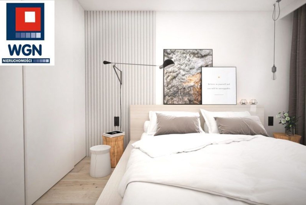 prywatna, zaciszna sypialnia w ekskluzywnym apartamencie do sprzedaży Gdańsk
