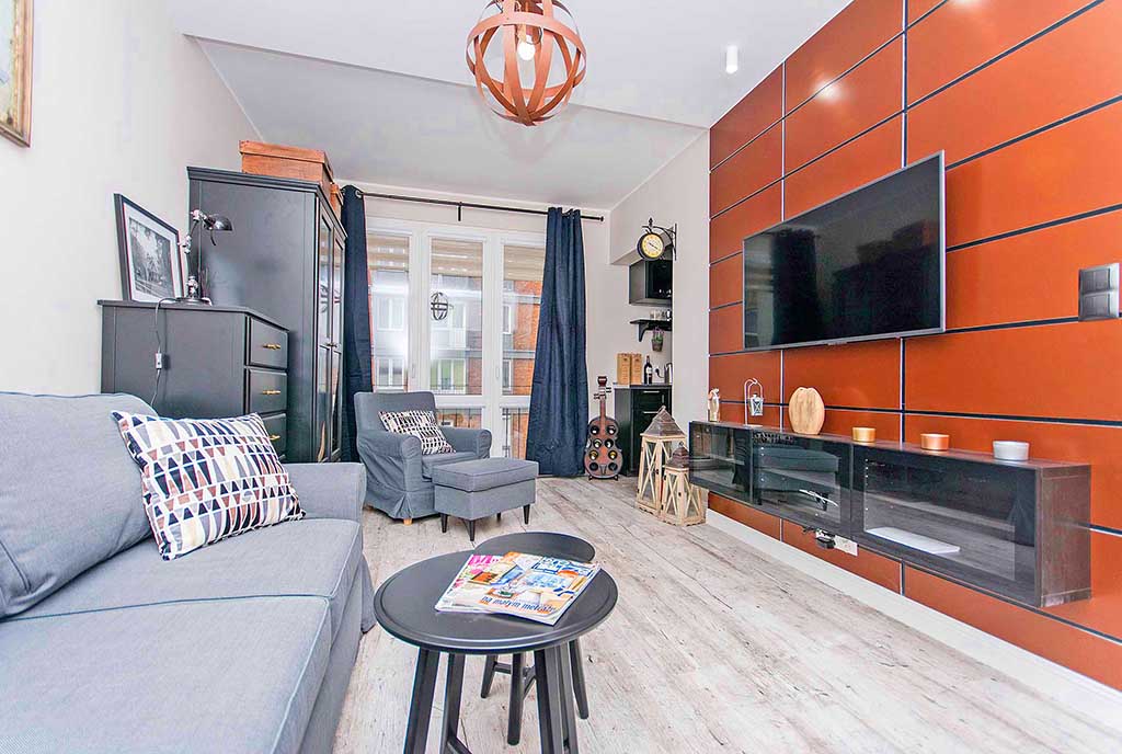 fragment jednego z pokoi w luksusowym apartamencie do sprzedaży Grudziądz