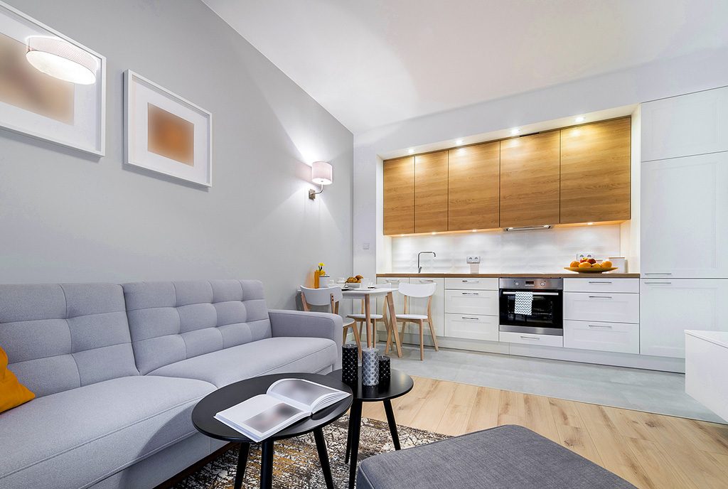 nowoczesna kuchnia w ekskluzywnym apartamencie do sprzedaży Grudziądz