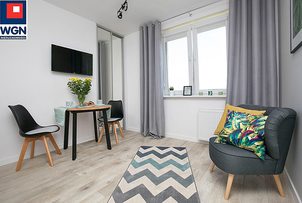 komfortowy salon w ekskluzywnym apartamencie do sprzedaży Gdańsk