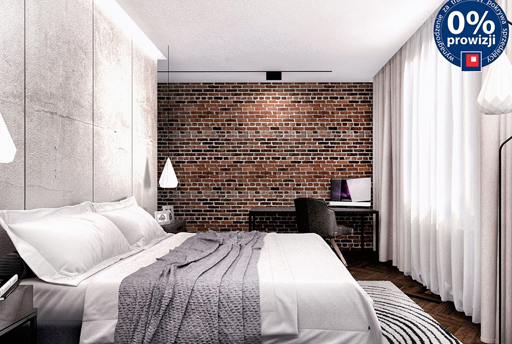 na zdjęciu elegancka, zaciszna sypialnia w luksusowym apartamencie na sprzedaż Kraków