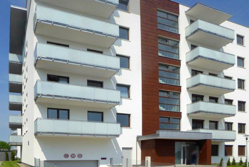 na zdjęciu luksusowy apartamentowiec, w którym znajduje się oferowany na wynajem luksusowy apartament Piotrków Trybunalski