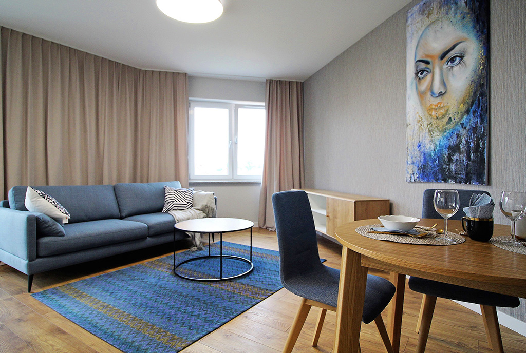 elegancki i prestiżowy salon w ekskluzywnym apartamencie do sprzedaży Kraków