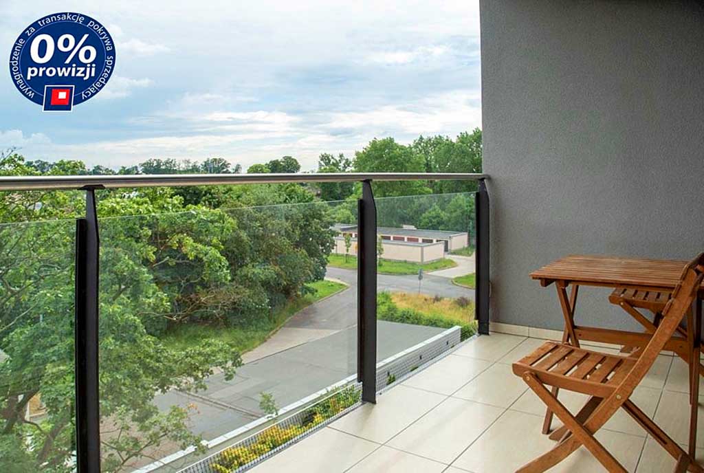 widokowy taras/balkon w ekskluzywnym apartamencie do sprzedaży Bolesławiec