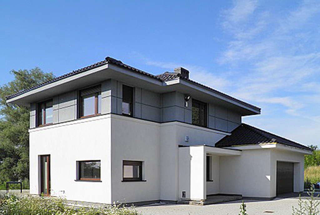 nowoczesna architektonicznie bryła ekskluzywnej willi do sprzedaży Szczecin okolice