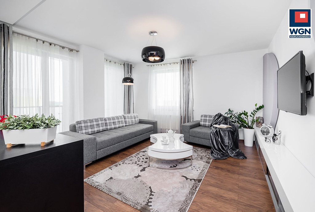 komfortowy, designerski salon w luksusowym apartamencie do sprzedaży Gdańsk