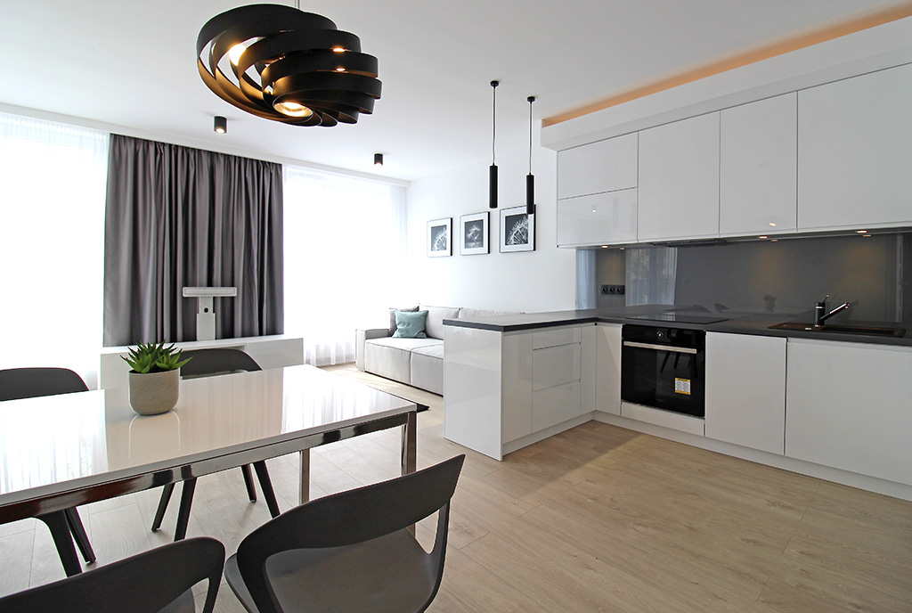nowoczesne wnętrze ekskluzywnego apartamentu do wynajęcia Kraków