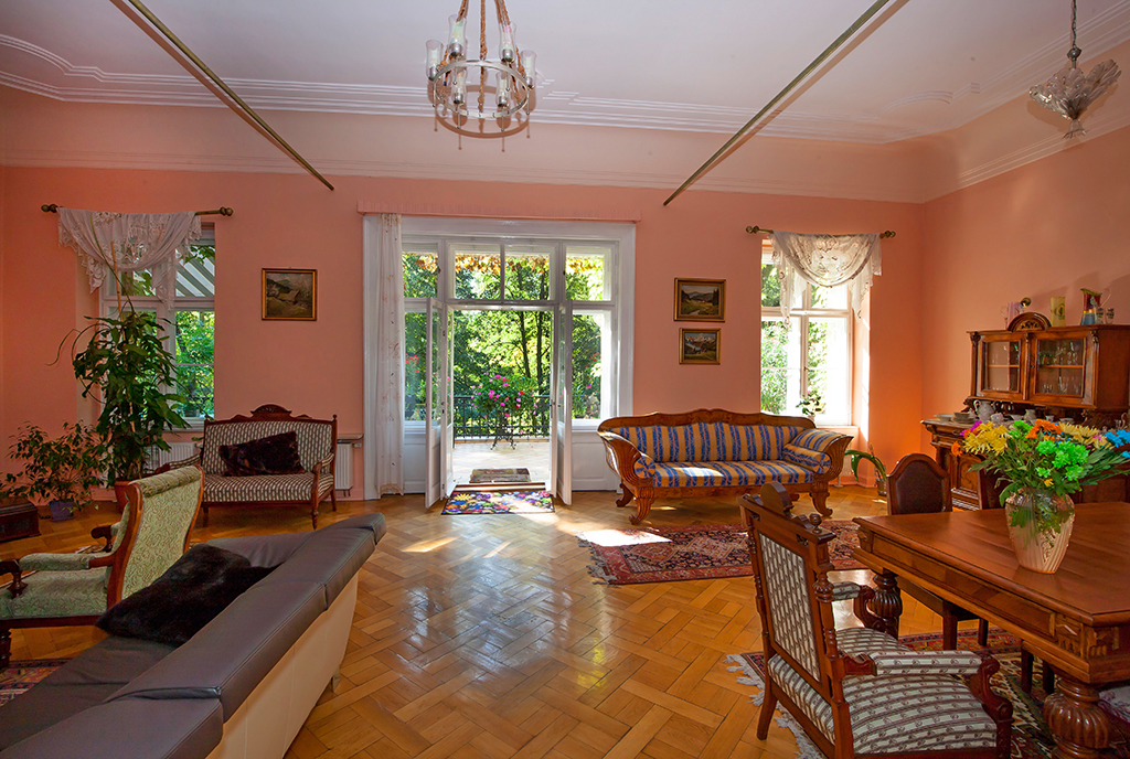 elegancki salon w luksusowym dworze do sprzedaży Katowice (okolice)