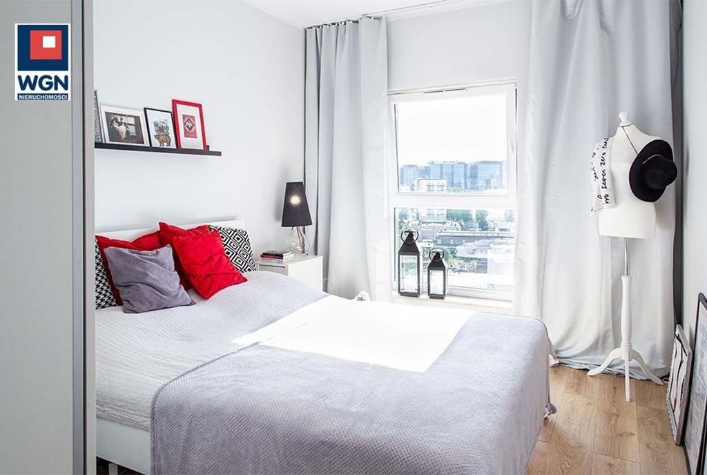 zaciszna sypialnia w ekskluzywnym apartamencie do sprzedaży Gdańsk
