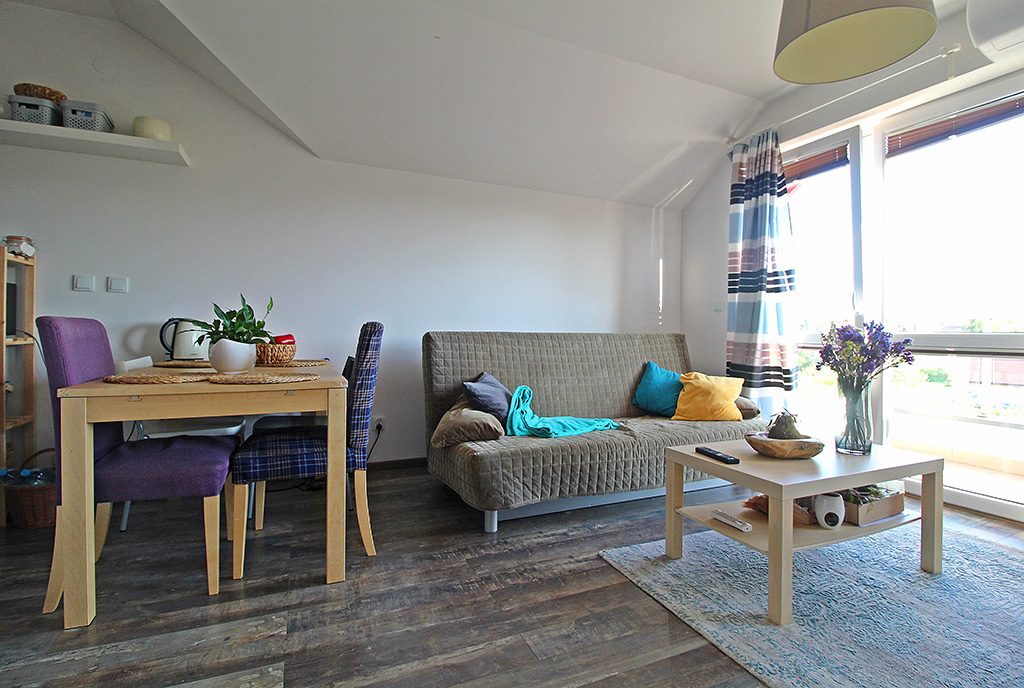 na zdjęciu salon w luksusowym apartamencie na sprzedaż Kraków