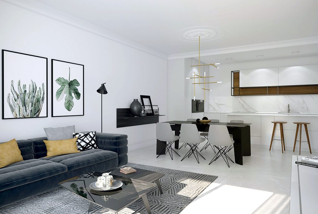 przestronne i eleganckie wnętrze ekskluzywnego apartamentu do sprzedaży Hiszpania (Orihuel)