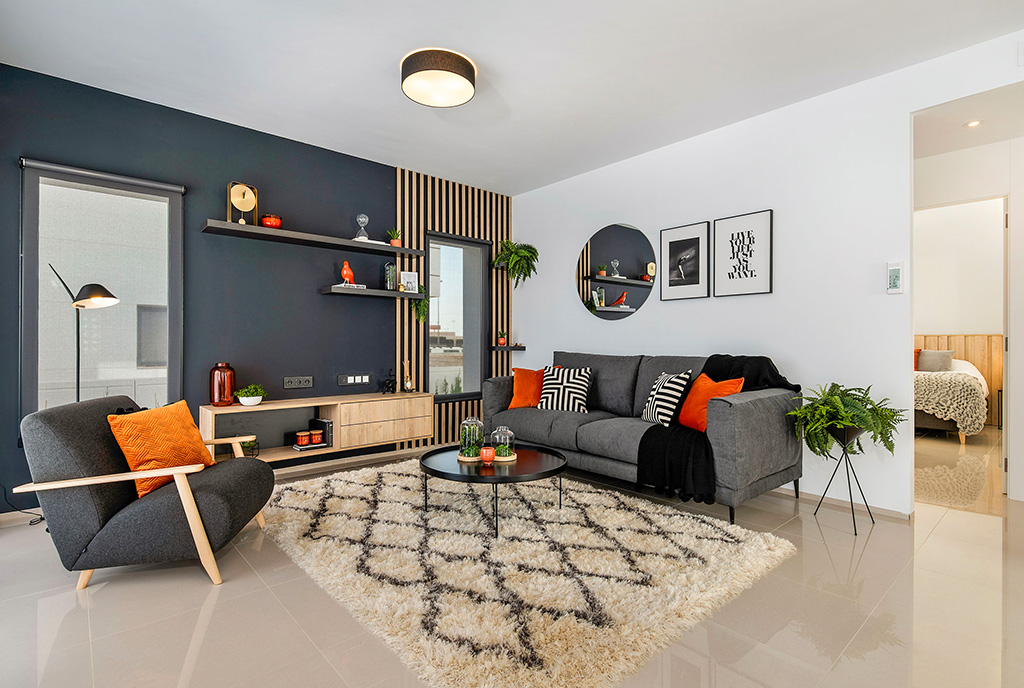 umeblowany salon w ekskluzywnej willi do sprzedaży Hiszpania (Ciudad Quesad)