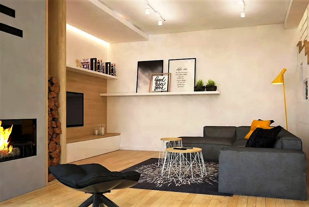 wytworny i elegancki salon w luksusowej willi do sprzedaży Kraków (okolice)