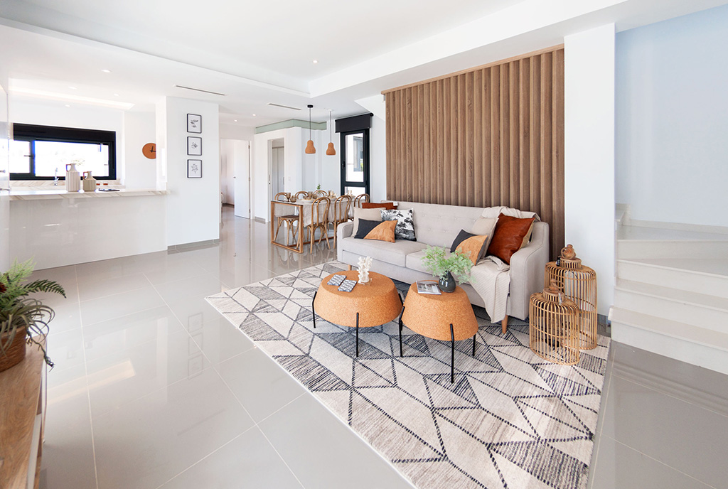 elegancki salon w ekskluzywnej willi do sprzedaży Hiszpania (Ciudad Quesad)