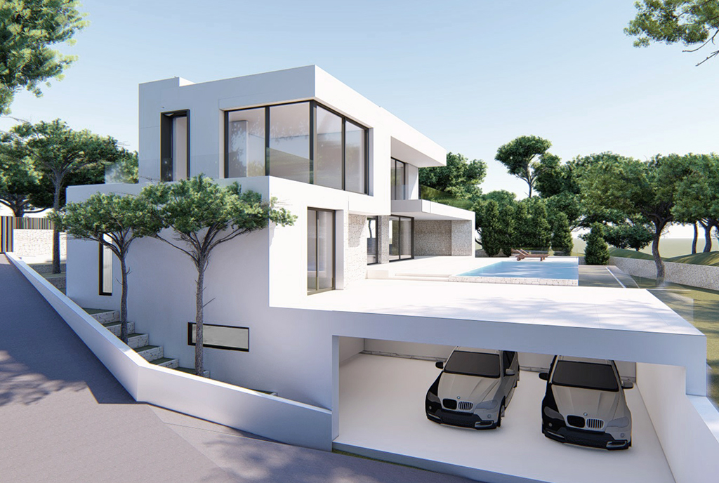 wszystkie kondygnacje łącznie z garażami luksusowej willi na sprzedaż Hiszpania (Morair)