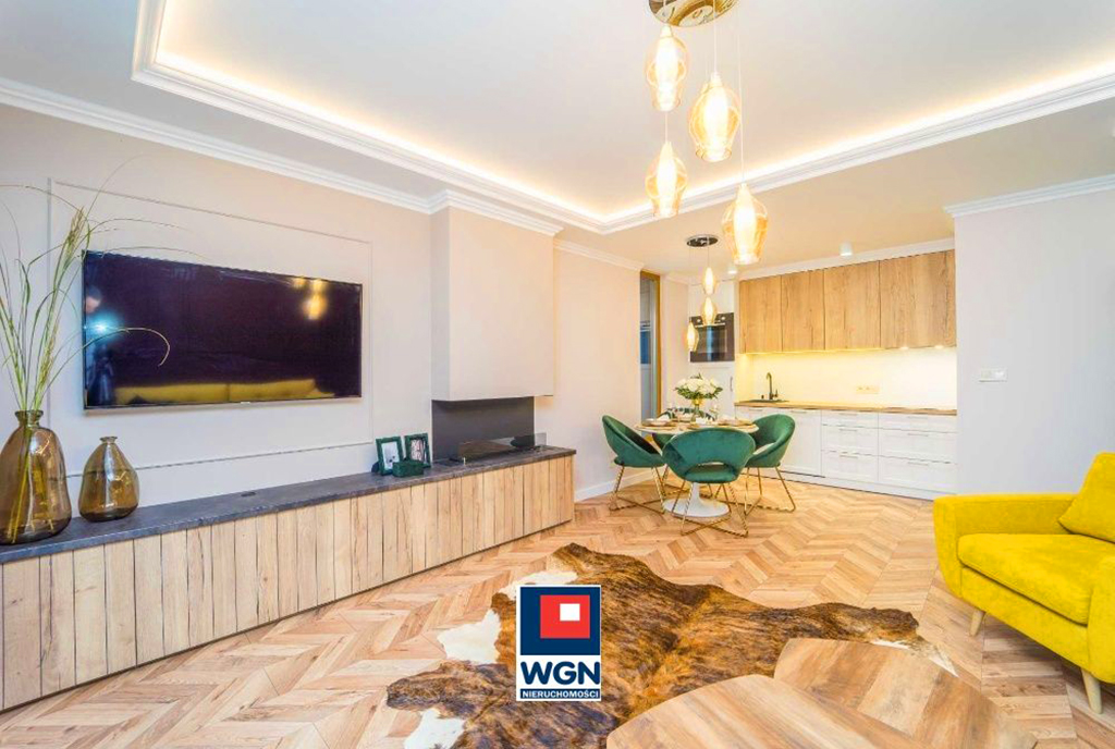 kameralny salon w ekskluzywnym apartamencie na sprzedaż Gdańsk