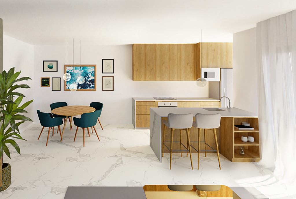 przestronne wnętrze ekskluzywnego apartamentu na sprzedaż Guardamar De Segur (Hiszpania)