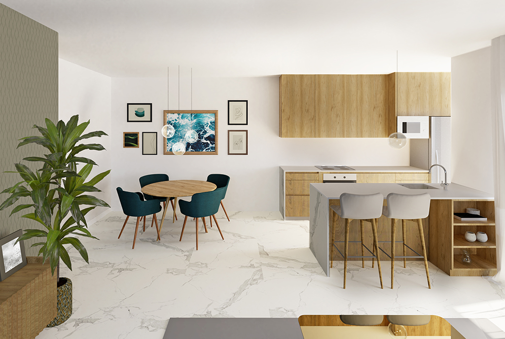 ekskluzywny salon w luksusowym apartamencie na sprzedaż Guardamar De Segur (Hiszpania)