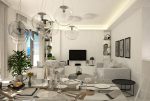 komfortowy salon w luksusowym apartamencie na sprzedaż Hiszpania (Guardamar De Segur)