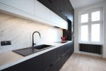 nowoczesna kuchnia w zabudowie w ekskluzywnym apartamencie do sprzedaży Szczecin