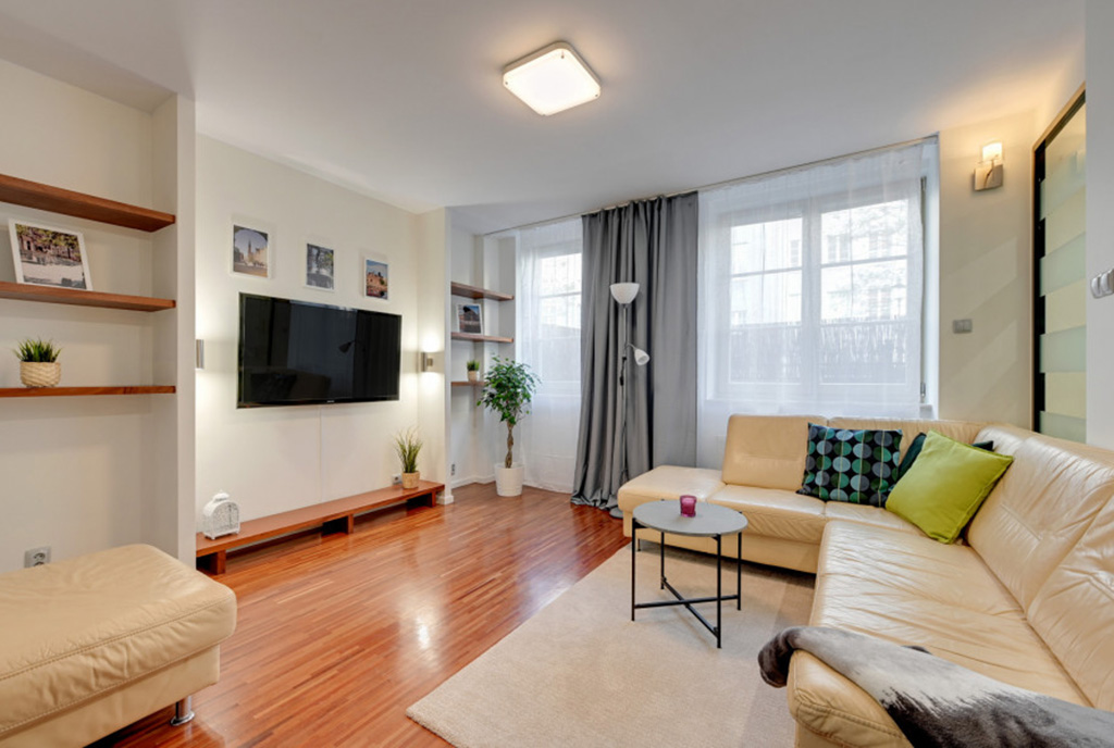elegancki salon w luksusowym apartamencie na sprzedaż Gdańsk