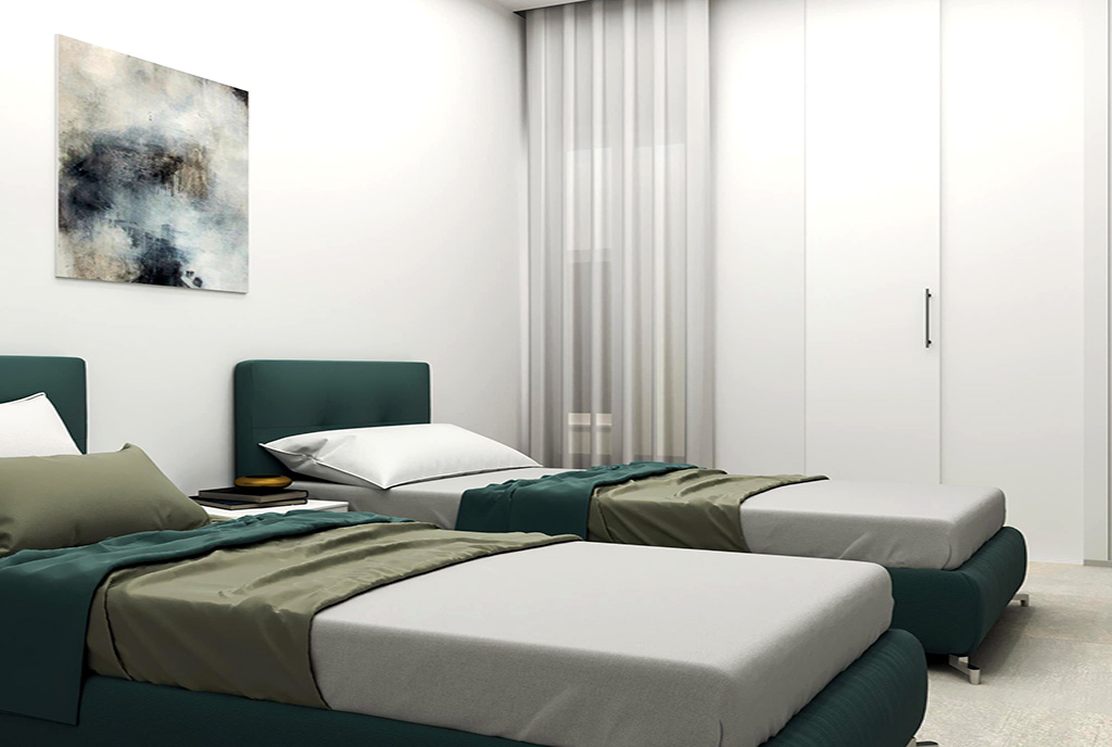 zaciszna sypialnia w ekskluzywnym apartamencie do sprzedaży Hiszpania (Torreviej)