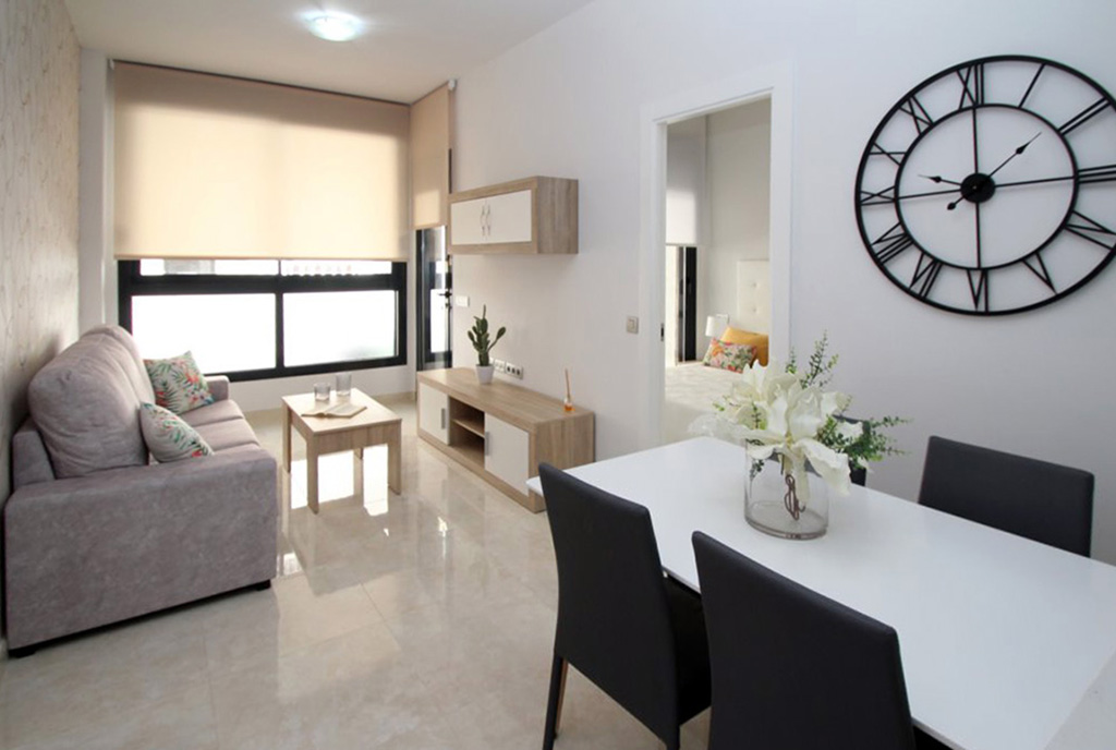 nowoczesny wystrój kuchni w ekskluzywnym apartamencie na sprzedaż Hiszpania (Torreviej)