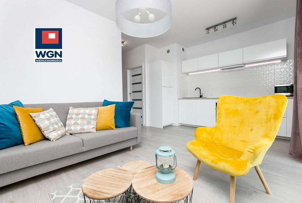 zaprojektowany w nowoczesnym stylu salon w luksusowym apartamencie do sprzedaży Gdańsk