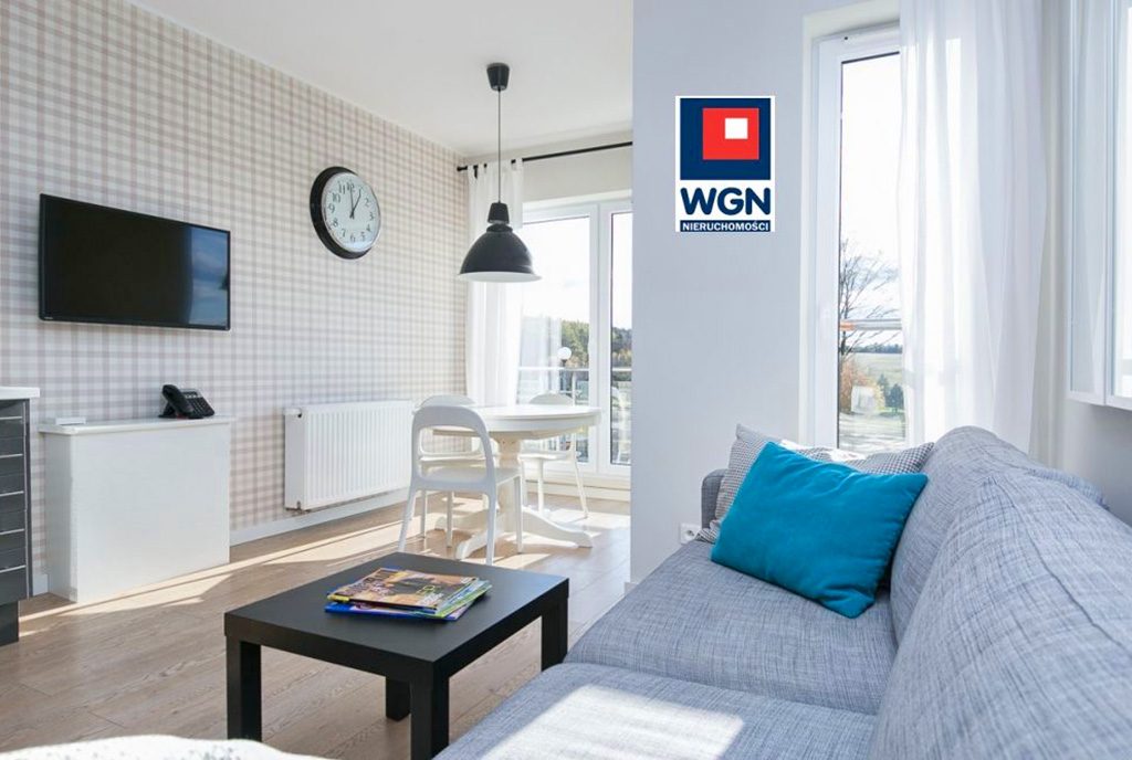 zaprojektowane w skandynawskim stylu wnętrze ekskluzywnego apartamentu do sprzedaży Gdynia (okolice)