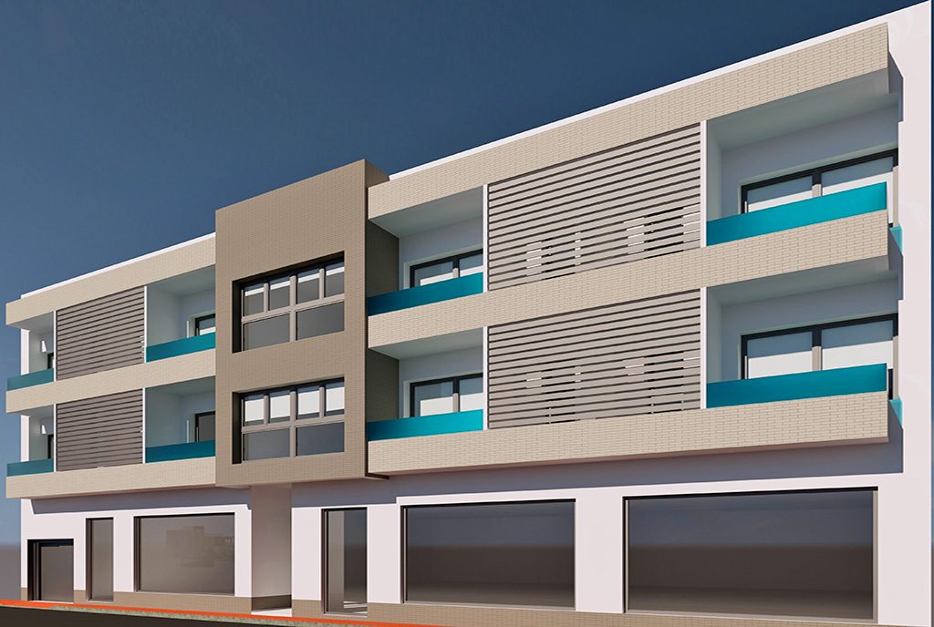 prestiżowy apartamentowiec, w którym mieści się oferowany do sprzedaży luksusowy apartament Hiszpania (Bigastr)