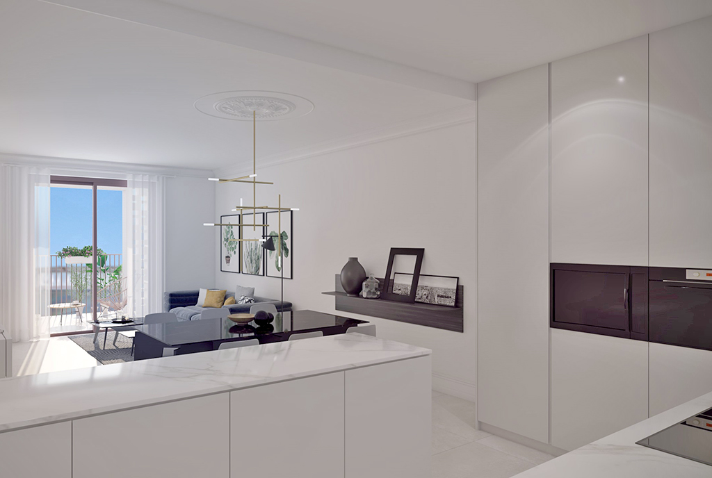 fragment salonu w ekskluzywnym apartamencie do sprzedaży Hiszpania (Orihuel)