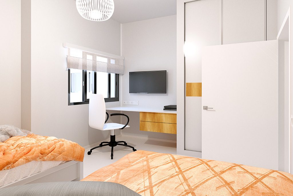 komfortowy pokój w ekskluzywnym apartamencie do sprzedaży Hiszpania (Torreviej)