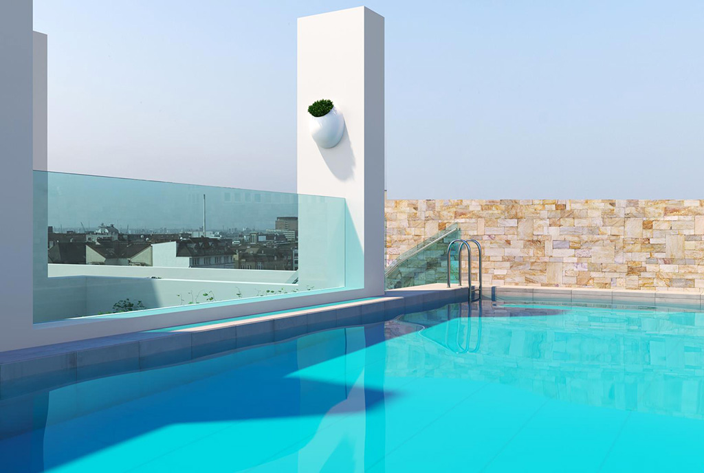 ekskluzywny basen na dachu przy luksusowym apartamencie na sprzedaż Hiszpania (Torreviej)