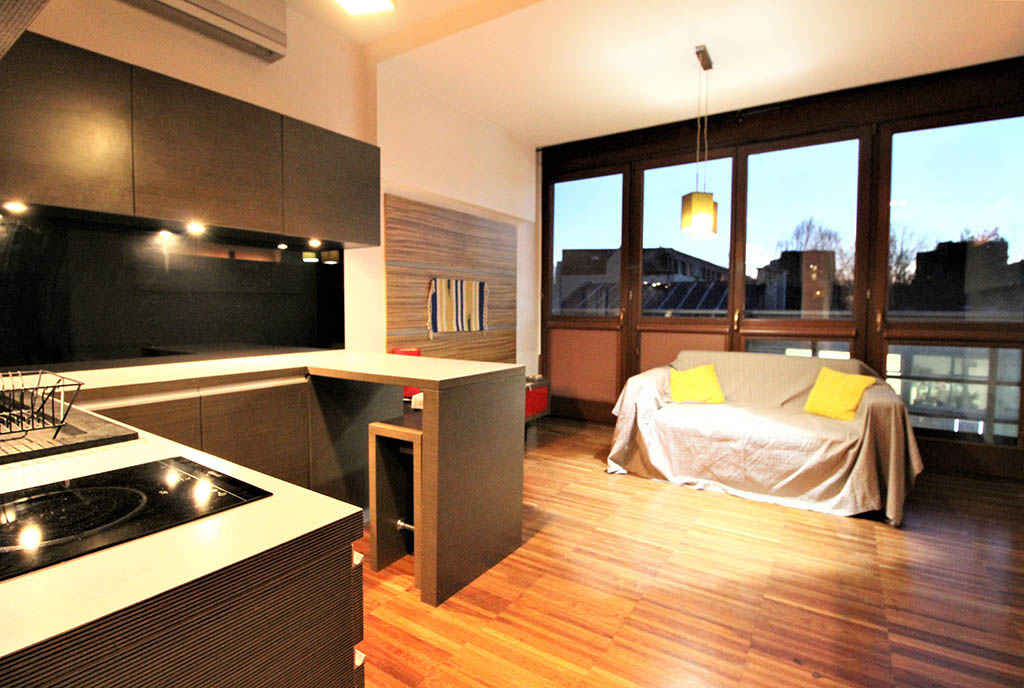 fragment salonu w luksusowym apartamencie do sprzedaży Kraków