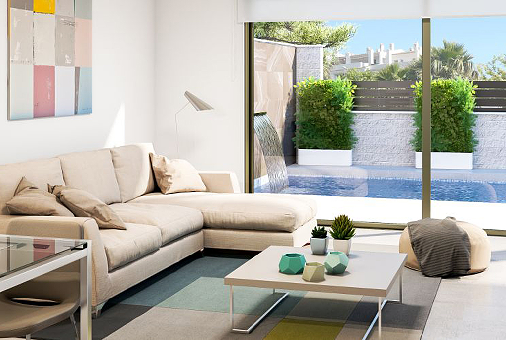 prestiżowy i nowoczesny salon w ekskluzywnej willi do sprzedaży Hiszpania-Orihuela-Cost