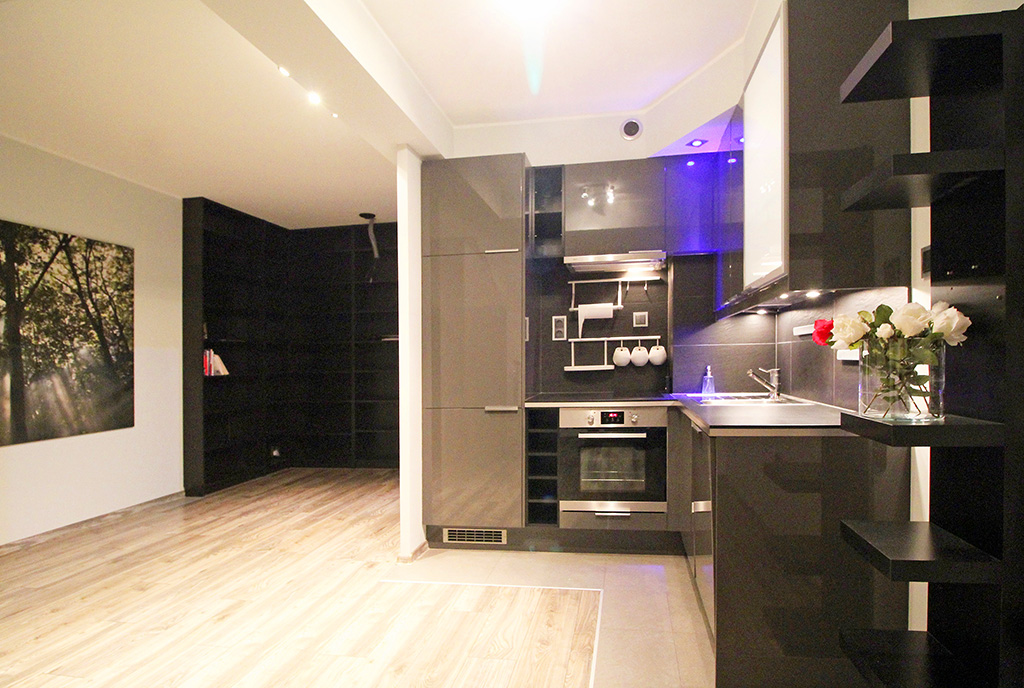 nowoczesna kuchnia w ekskluzywnym apartamencie na sprzedaż Kraków