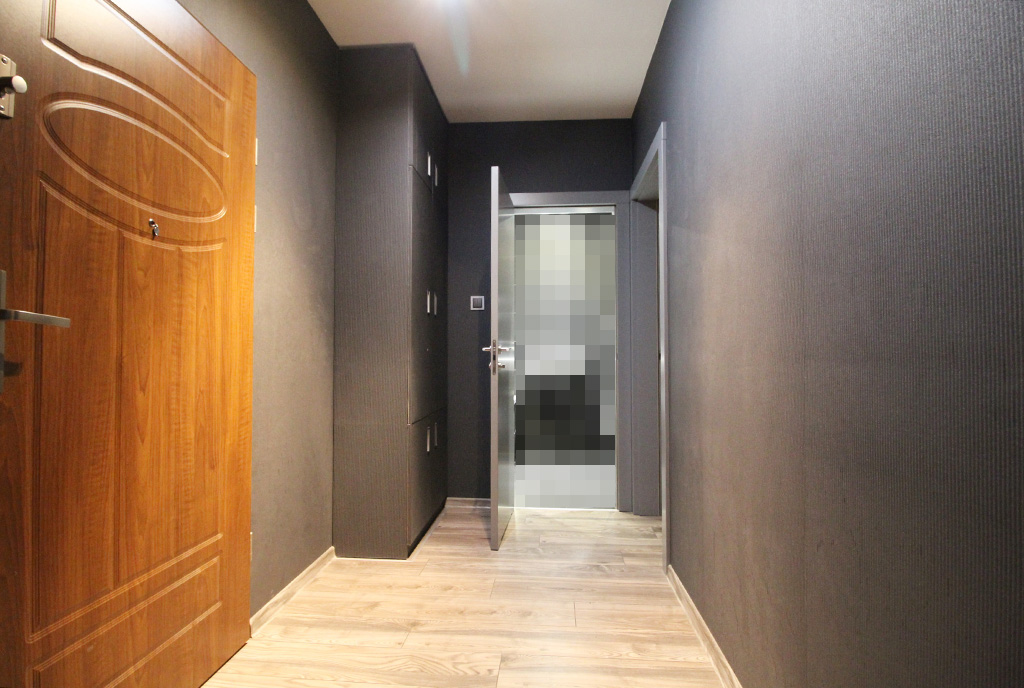 przestronny hol w luksusowym apartamencie na sprzedaż Kraków