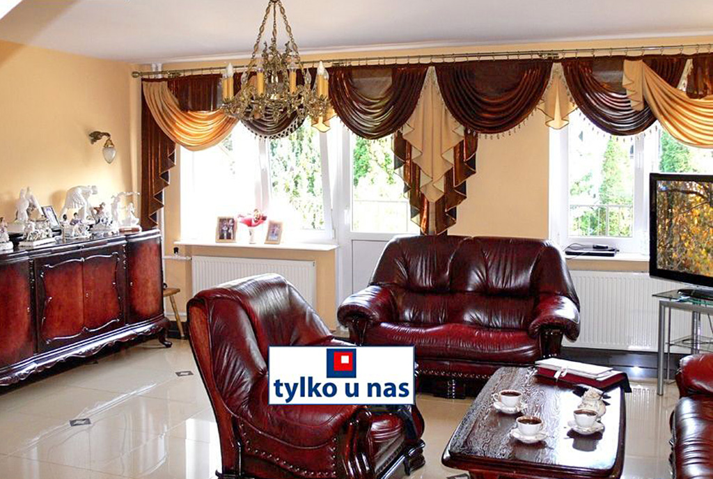 elegancki salon w luksusowej willi na sprzedaż Inowrocław