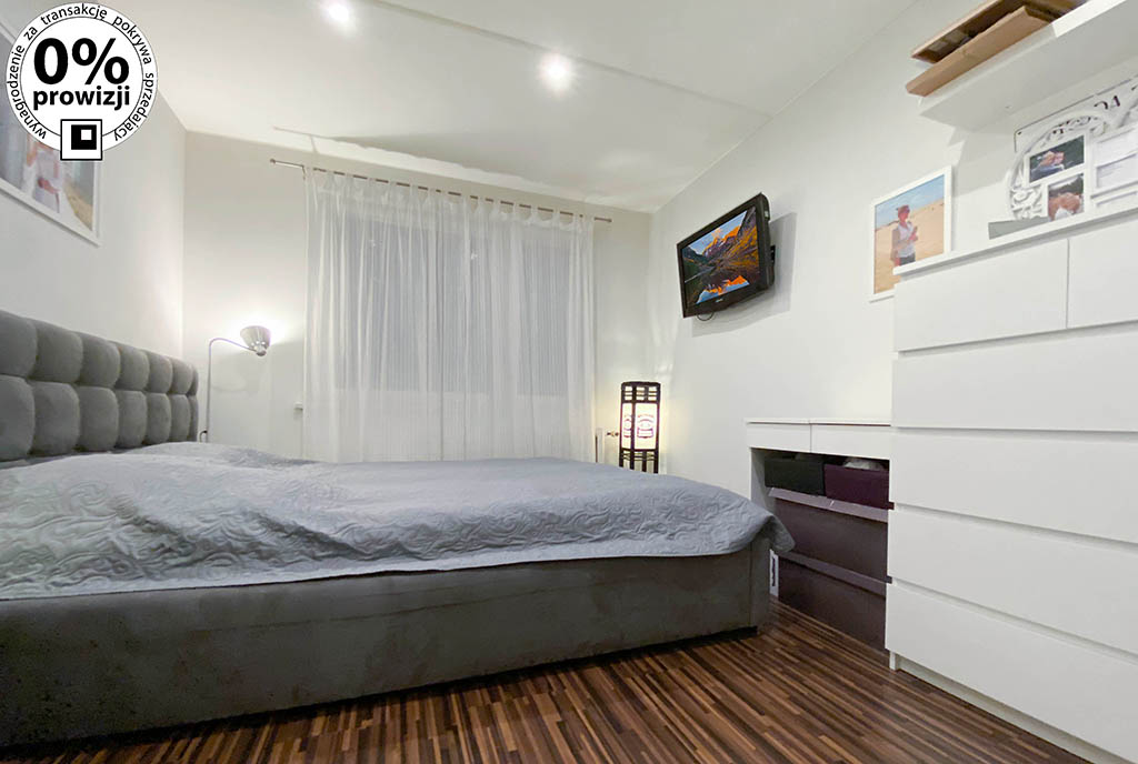 wygodna sypialnia w ekskluzywnym apartamencie do sprzedaży Katowice (okolice)