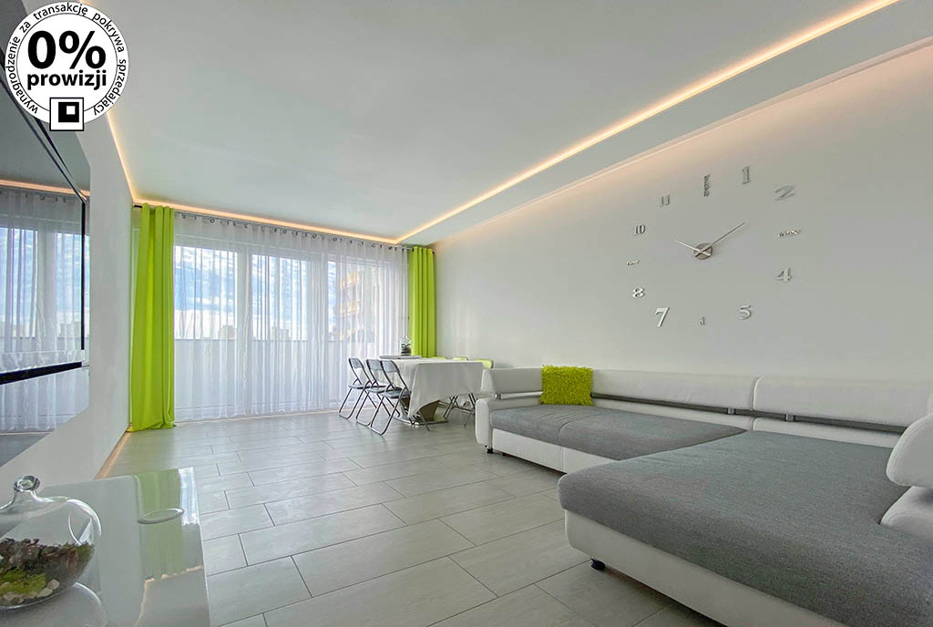 nowoczesne oświetlenie w wkekluzywnym apartamencie na sprzedaż Katowice (okolice)