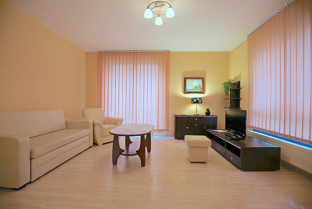 zbliżenie na salon w ekskluzywnym apartamencie na wynajem Szczecin