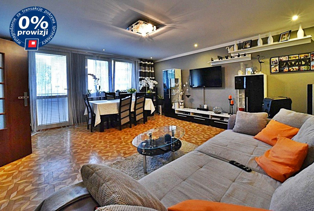 komfortowy salon w ekskluzywnym apartamencie na sprzedaż Bolesławiec