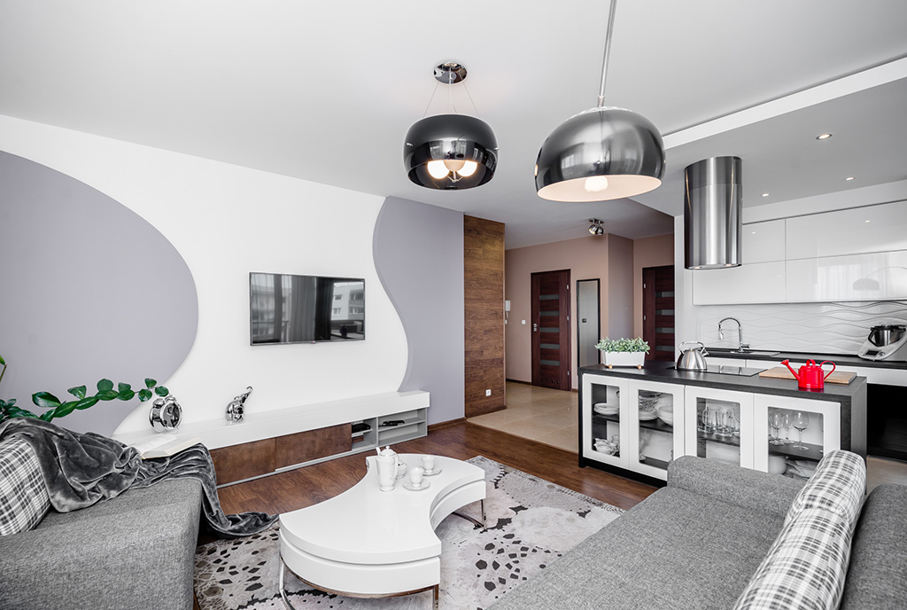 prestiżowy salon w luksusowym apartamencie na sprzedaż Gdańsk