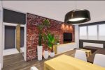 nowoczesny salon w ekskluzywnym apartamencie do sprzedaży Kalisz