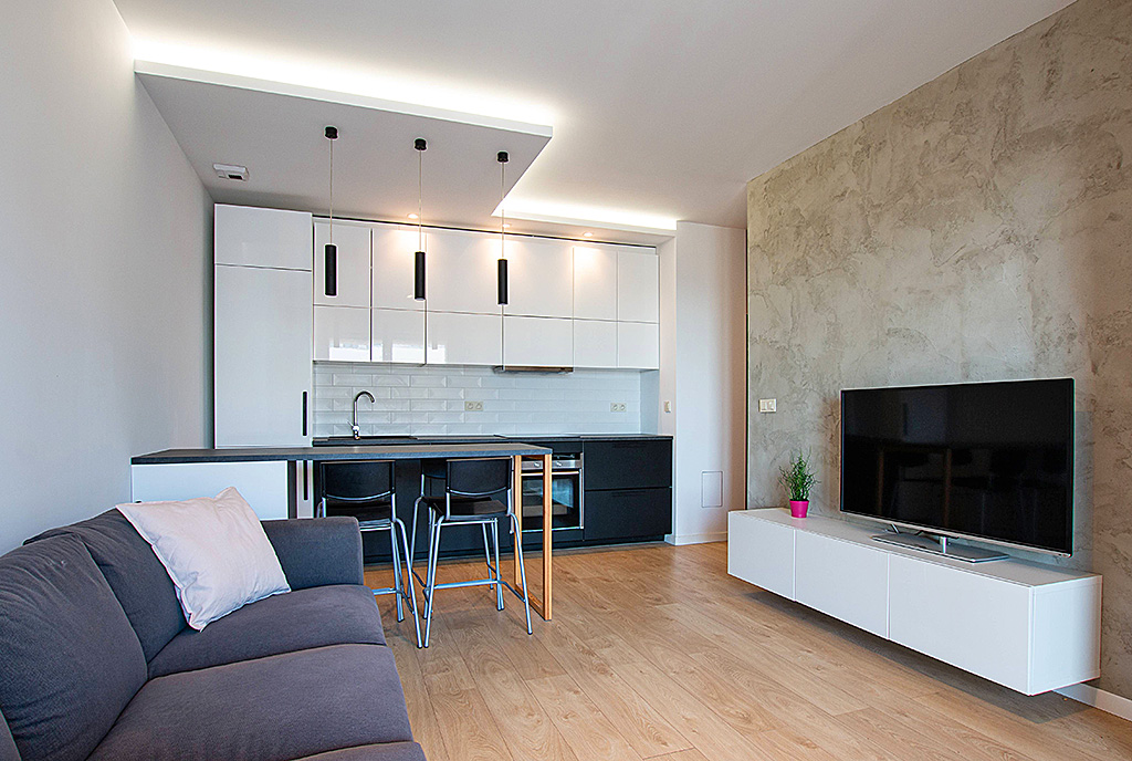 nowoczesna kuchnia w ekskluzywnym apartamencie do sprzedaży Poznań