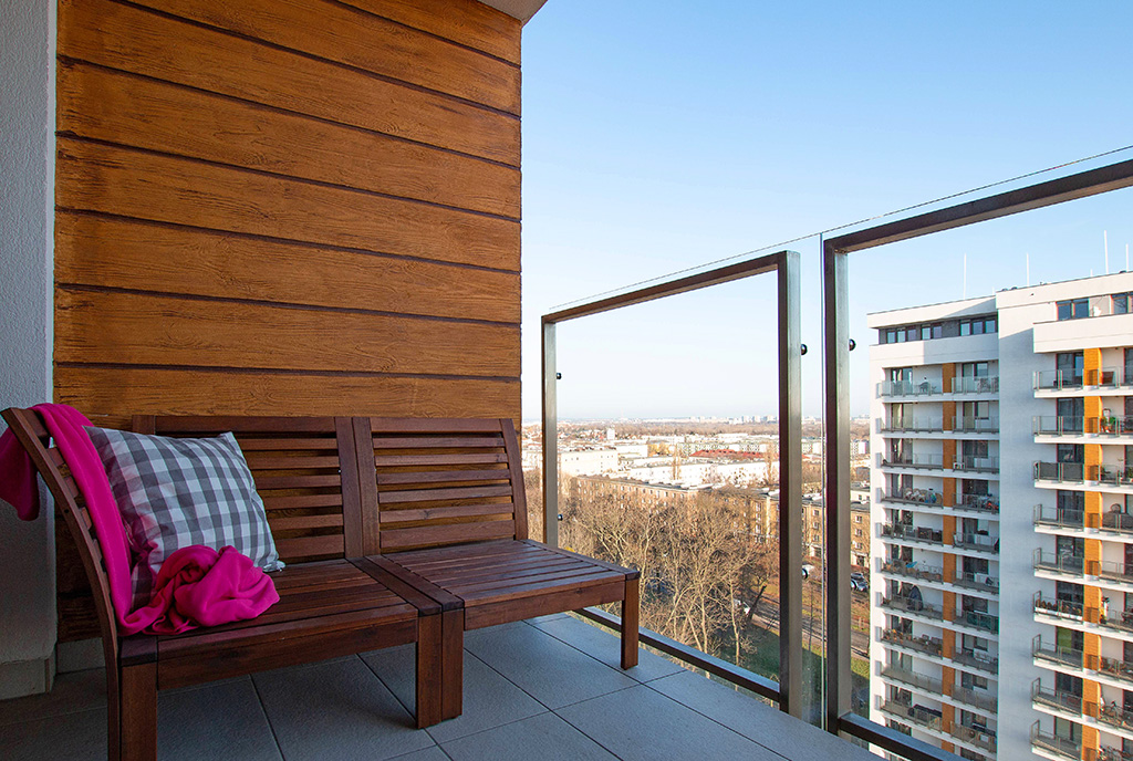 widokowy taras przy ekskluzywnym apartamencie do sprzedaży Poznań
